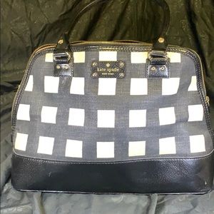 Black and white Kate spade purse